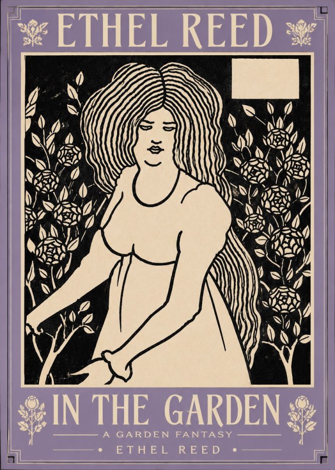 Ethel Reed In the Garden No5 - Plakat