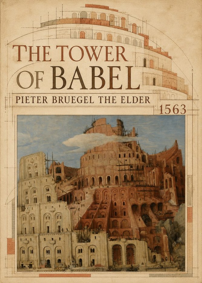 Pieter Bruegel The Tower of Babel XIII No5 - Plakat