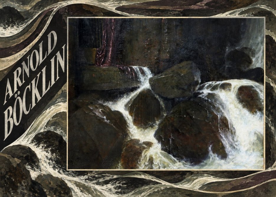 Arnold Böcklin The Nymph of the Waterfall No5 - Plakat