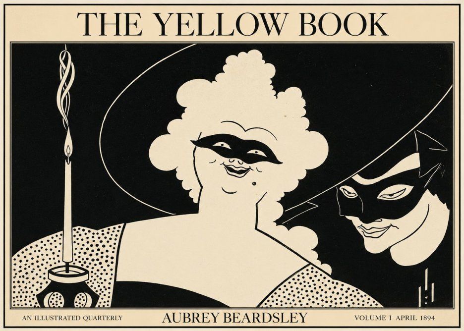 Aubrey Beardsley The Yellow Book I No1 - Plakat