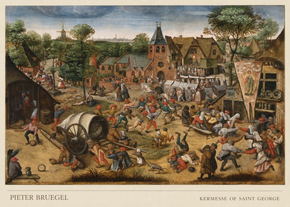 Pieter Bruegel Kermesse of Saint George No6 - Plakat