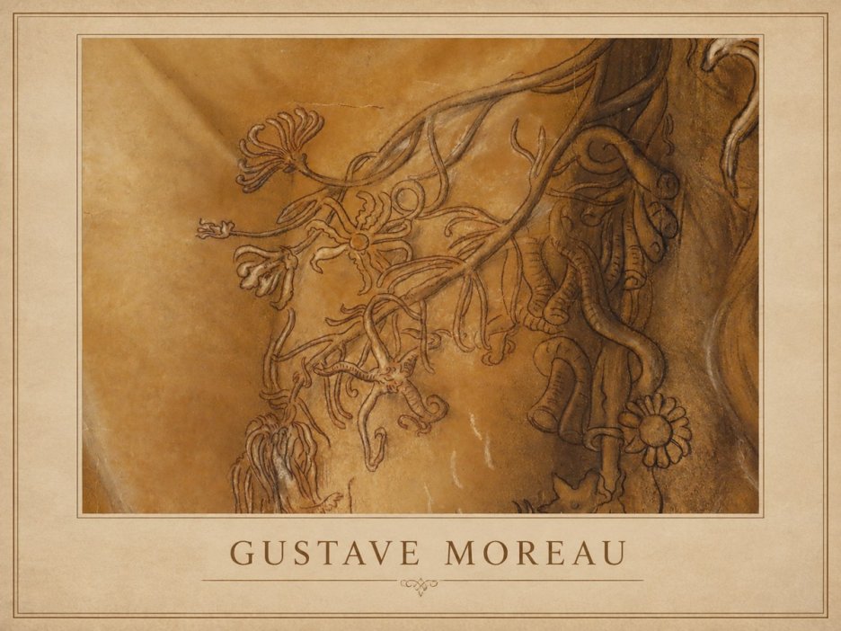 Gustave Moreau Organic Forms Study No1 - Plakat