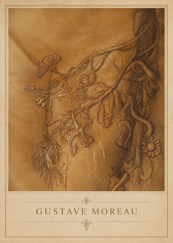 Gustave Moreau Organic Forms Study No4 - Plakat