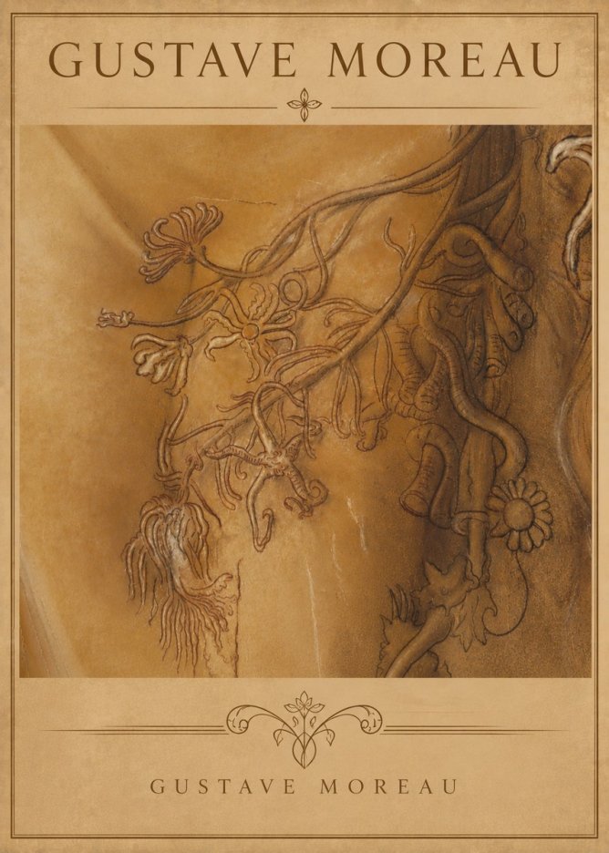 Gustave Moreau Organic Forms Study No6 - Plakat
