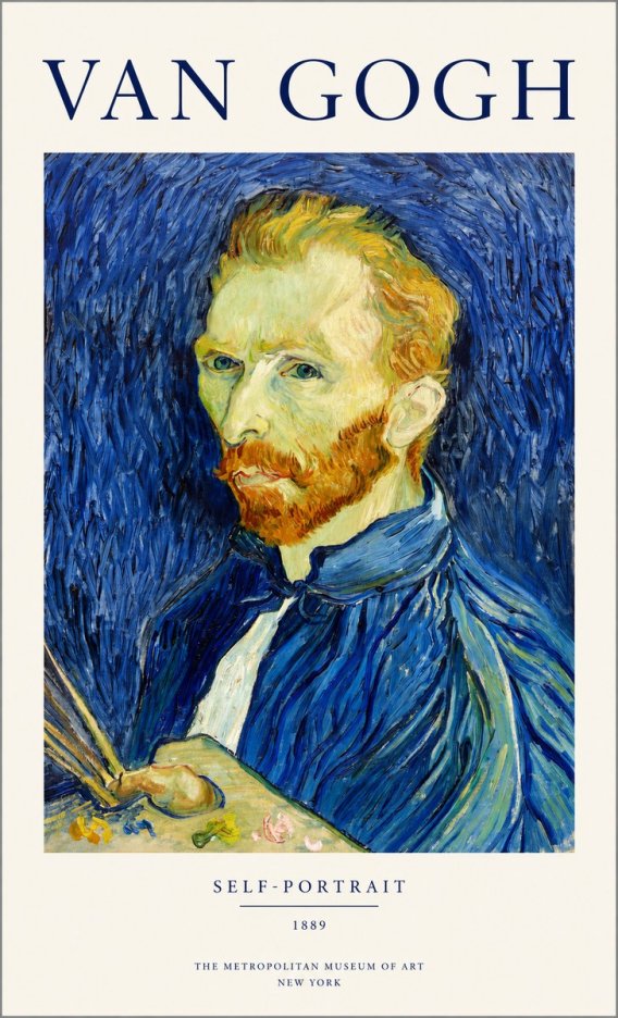 Van Gogh Self-portrait I No1 - Plakat
