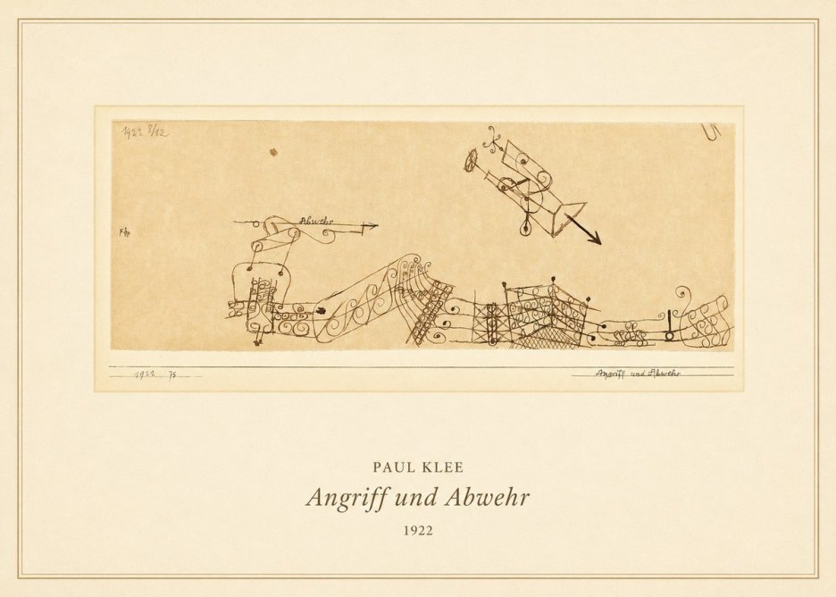 Paul Klee Angriff Und Abwehr No5 - Plakat