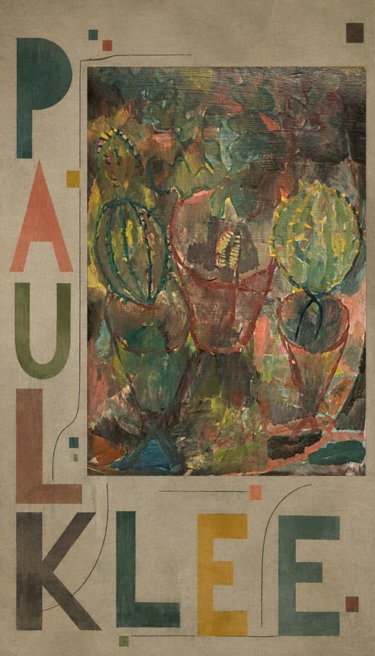 Paul Klee Three Potted Plants No6 - Plakat
