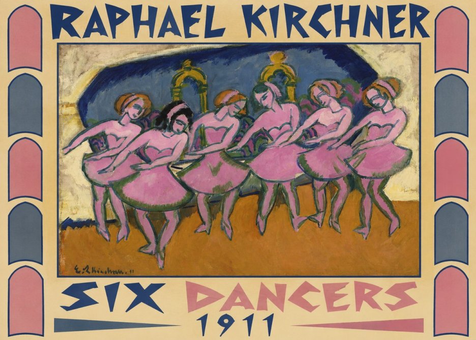 Raphael Kirchner Six Dancers No6 - Plakat