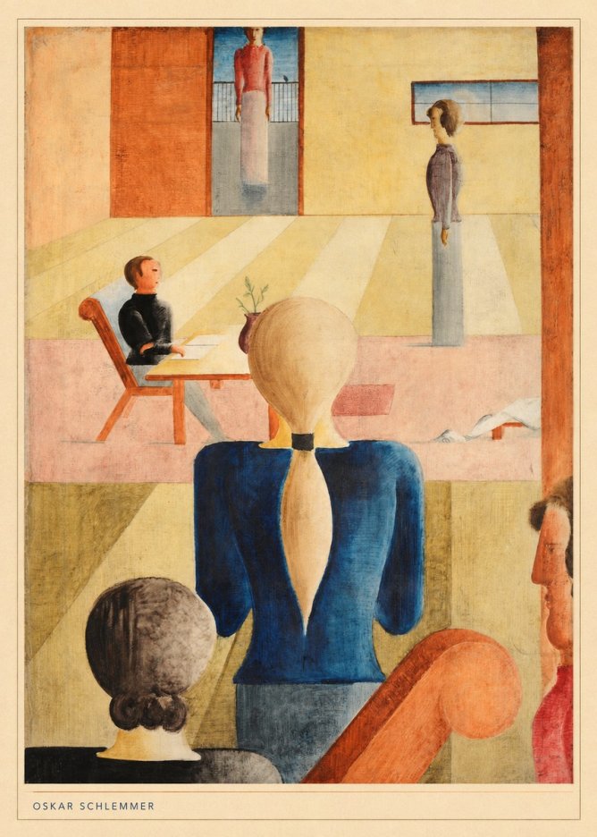 Oskar Schlemmer Composition with Figures No6 - Plakat