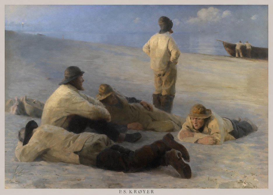 P.S. Krøyer Fishermen on Skagen Beach No6 - Plakat