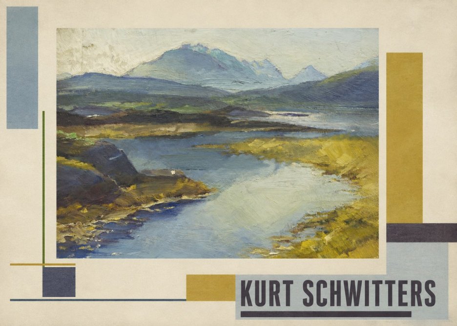 Kurt Schwitters Landschaft No3 - Plakat
