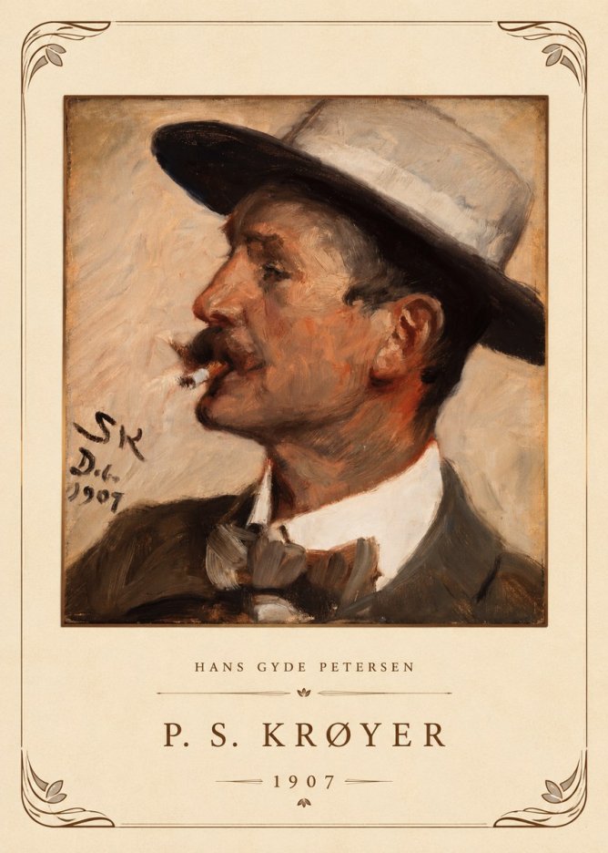 P.S. Krøyer Hans Gyde Petersen No4 - Plakat