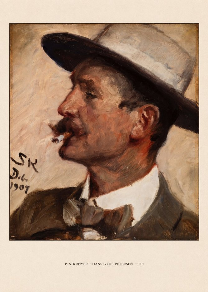 P.S. Krøyer Hans Gyde Petersen No5 - Plakat