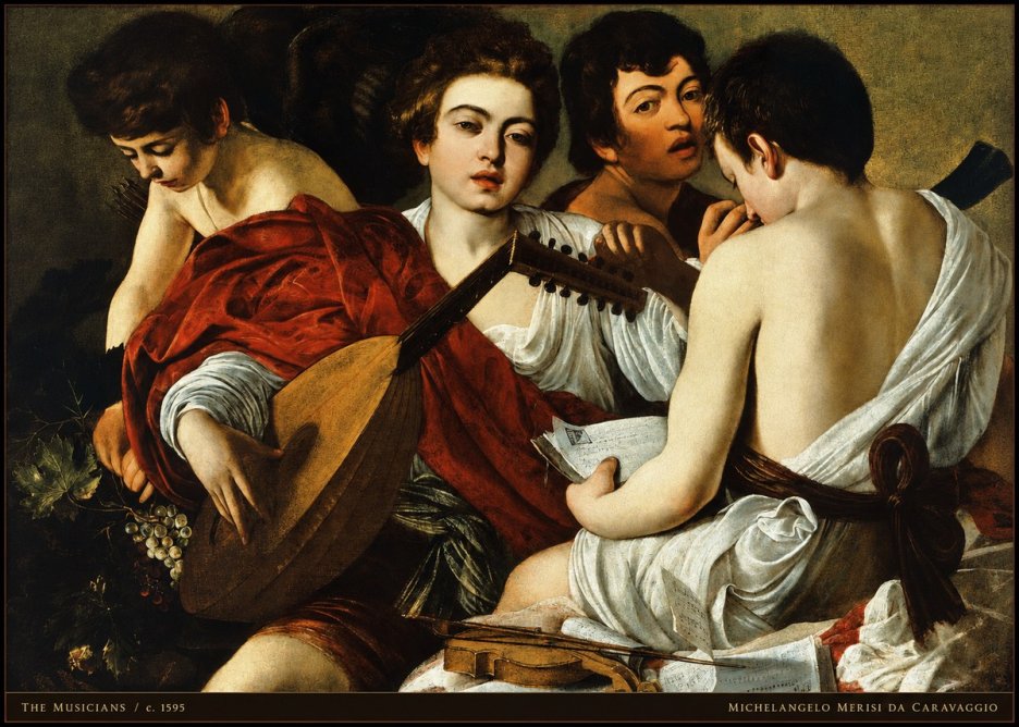 Michelangelo Merisi da Caravaggio The Musicians I No5 - Plakat