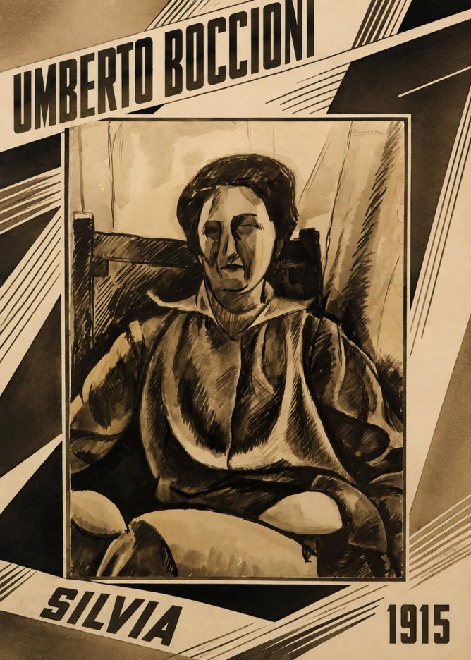 Umberto Boccioni Silvia No2 - Plakat