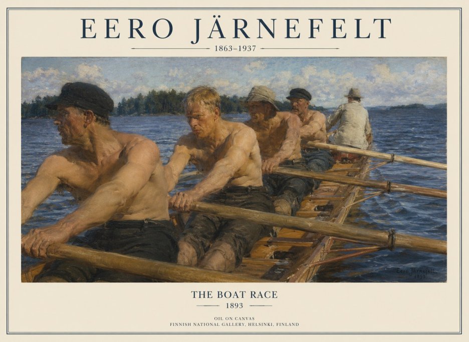 Eero Järnefelt The Boat Race No1 - Plakat