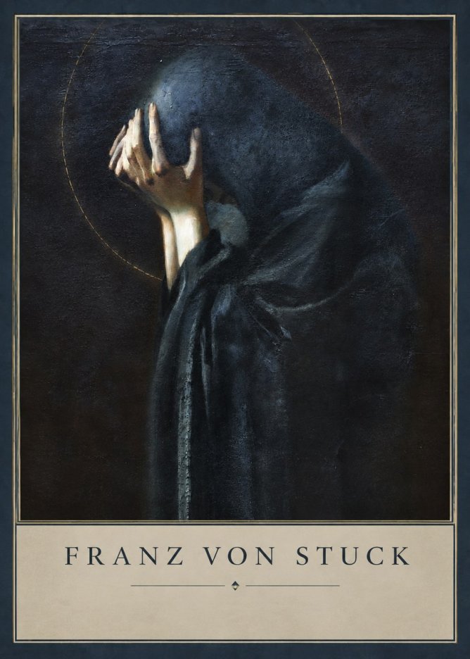 Franz von Stuck The Mourner No3 - Plakat