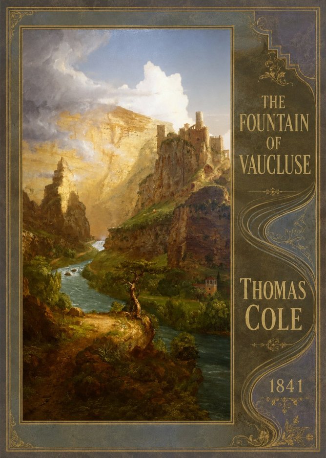 Thomas Cole The Fountain of Vaucluse I No5 - Plakat