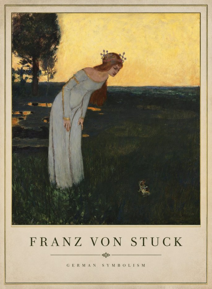 Franz von Stuck Princess and Frog No1 - Plakat