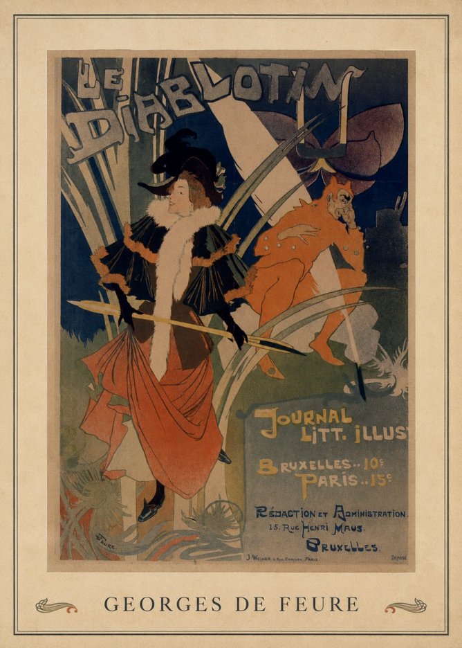 Georges de Feure Le Diablotin III No4 - Plakat
