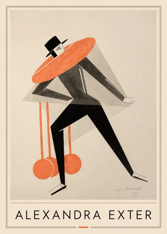 Alexandra Exter Constructivist Figure No1 - Plakat
