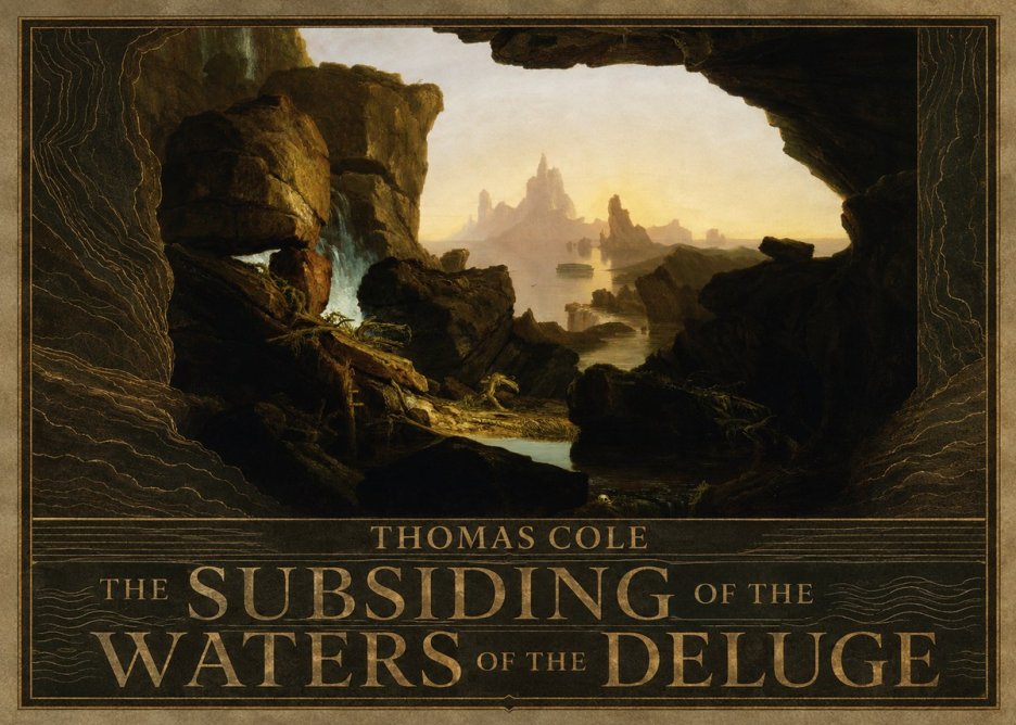 Thomas Cole The Subsiding of the Waters of the Deluge I No5 - Plakat