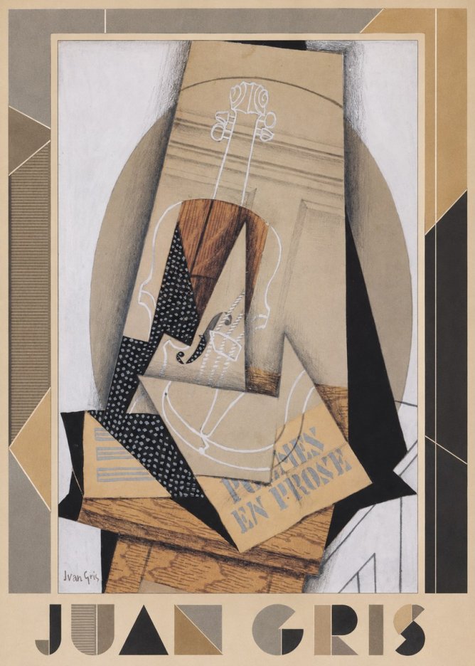 Juan Gris Poèmes En Prose No1 - Plakat