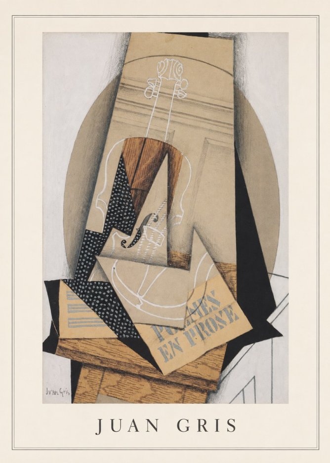 Juan Gris Poèmes En Prose No3 - Plakat