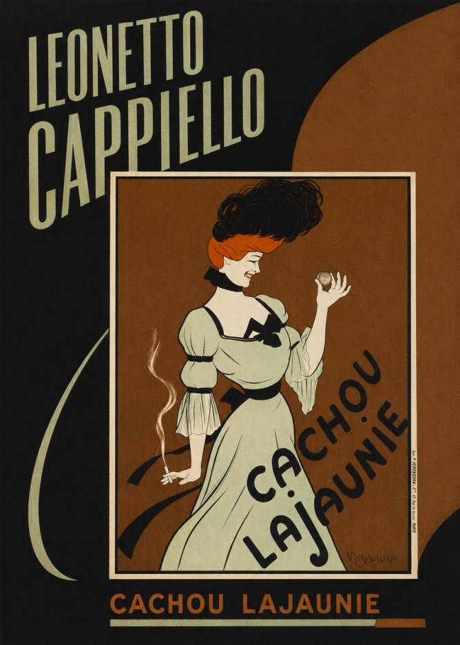 Leonetto Cappiello Cachou Lajaunie No4 - Plakat
