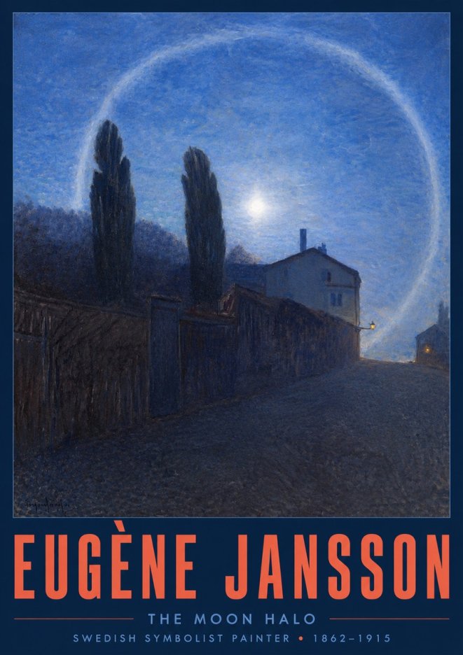 Eugène Jansson The Moon Halo No2 - Plakat
