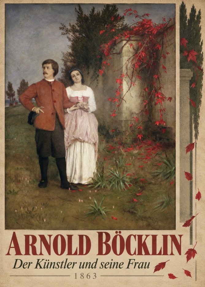 Arnold Böcklin Der Künstler Und Seine Frau No4 - Plakat