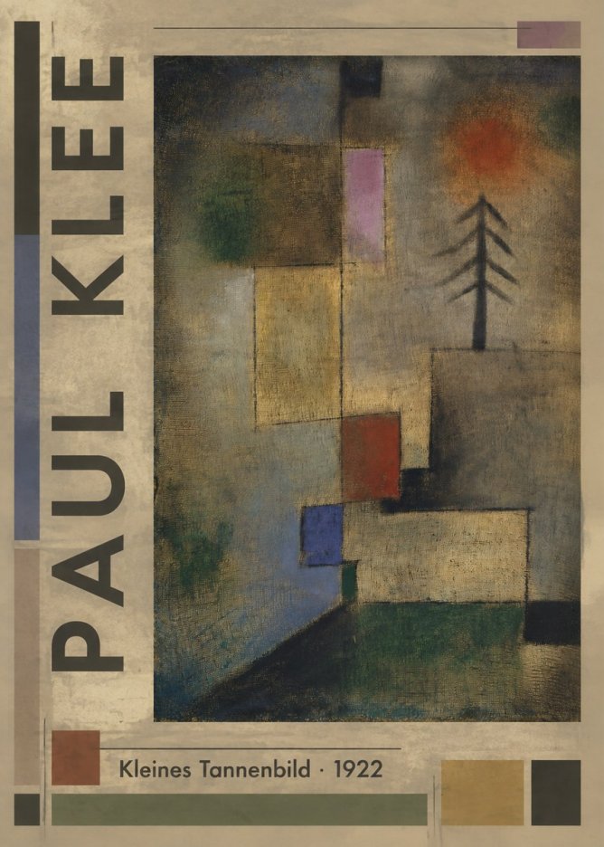 Paul Klee Kleines Tannenbild No2 - Plakat