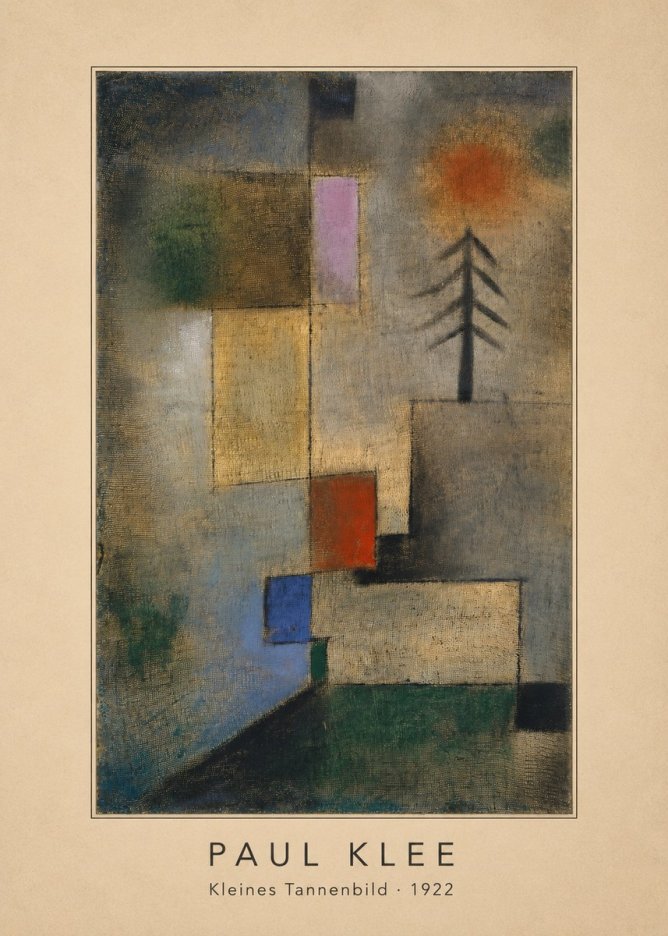 Paul Klee Kleines Tannenbild No4 - Plakat