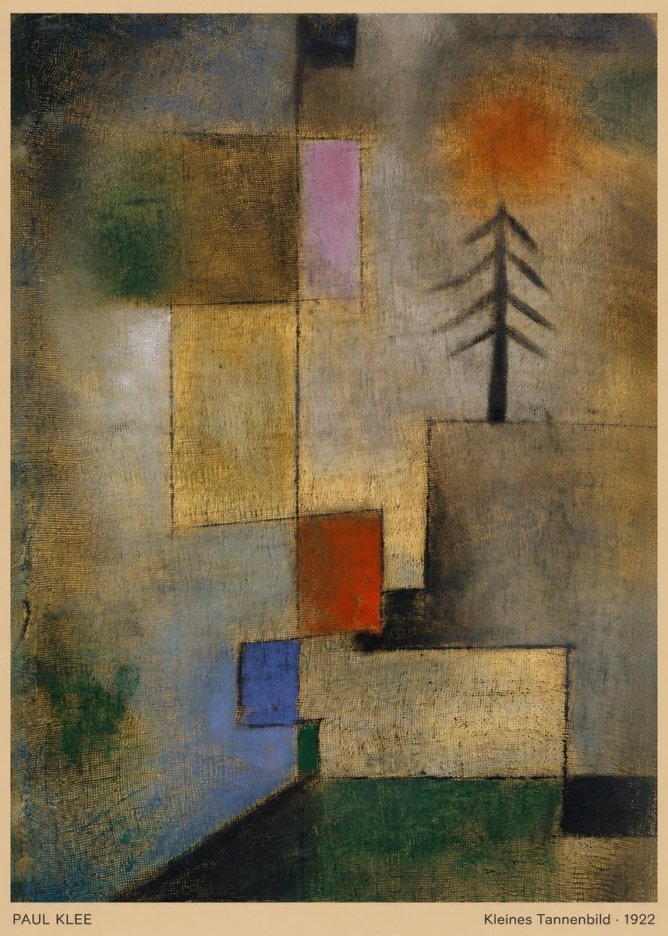Paul Klee Kleines Tannenbild No5 - Plakat