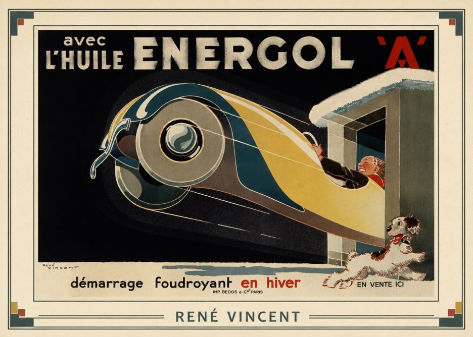 René Vincent Energol 'A' No1 - Plakat