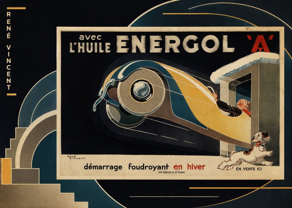 René Vincent Energol 'A' No4 - Plakat