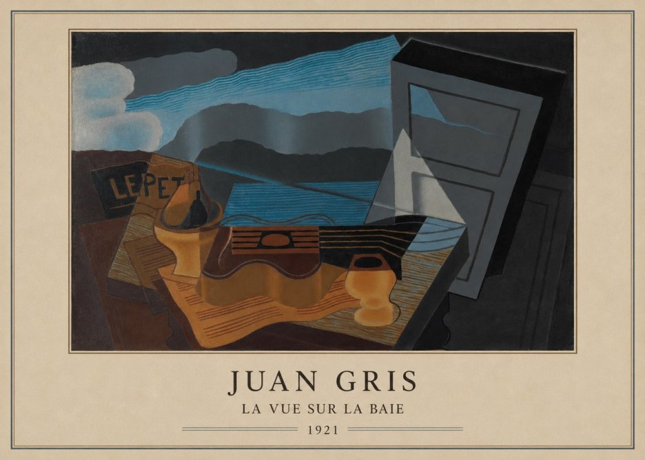 Juan Gris La Vue Sur La Baie No4 - Plakat
