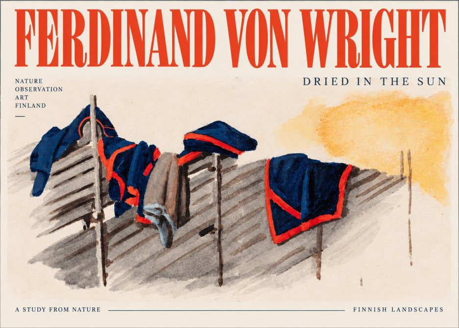 Ferdinand von Wright Study of Military Clothing No4 - Plakat