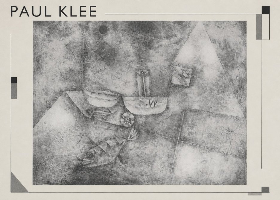 Paul Klee Boats at the Shore No1 - Plakat