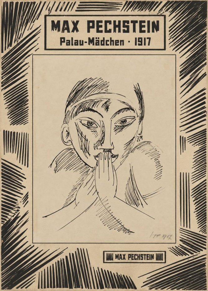Max Pechstein Palau-mädchen No6 - Plakat