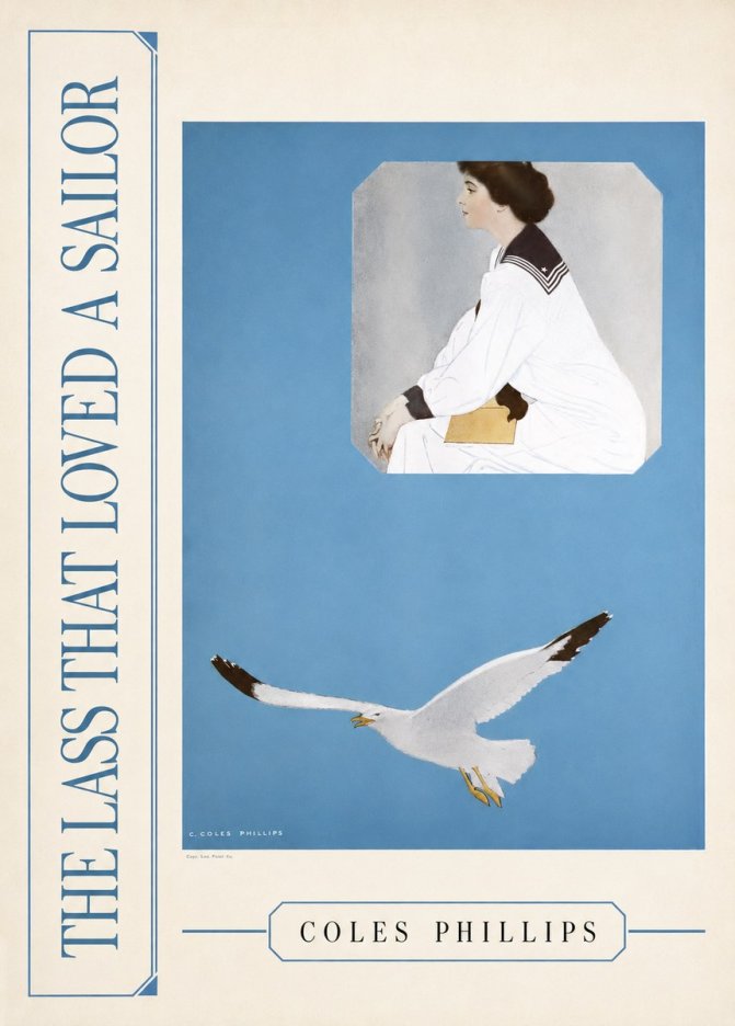 Coles Phillips The Lass That Loved a Sailor No2 - Plakat