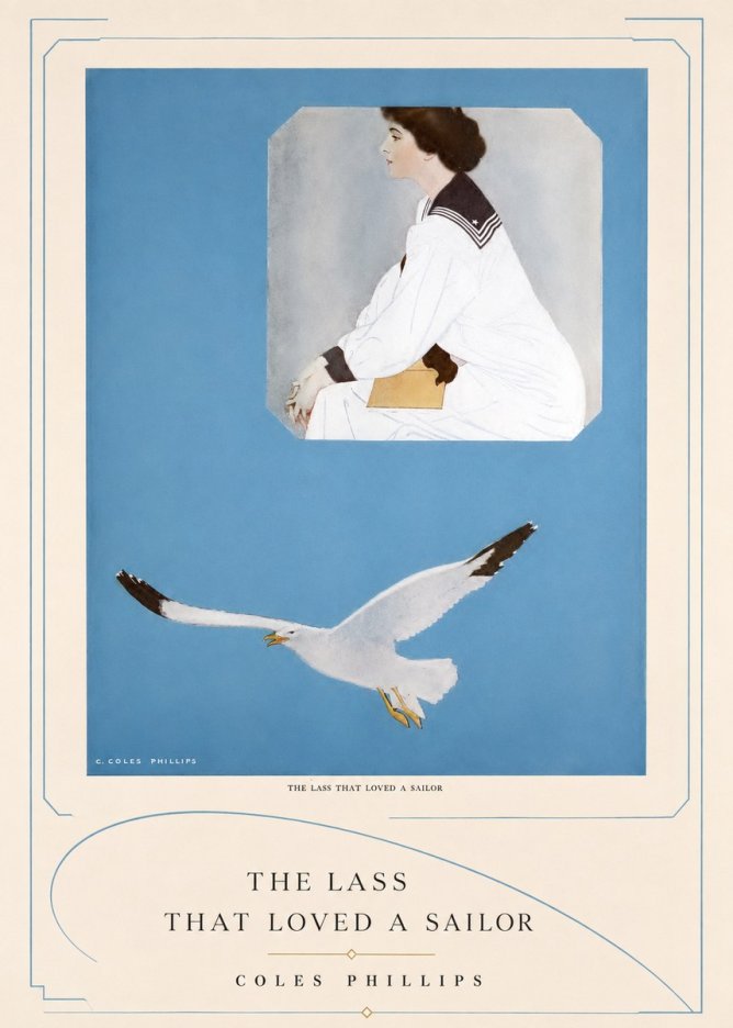 Coles Phillips The Lass That Loved a Sailor No3 - Plakat