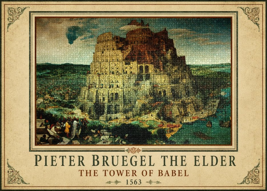 Pieter Bruegel The Tower of Babel XV No1 - Plakat