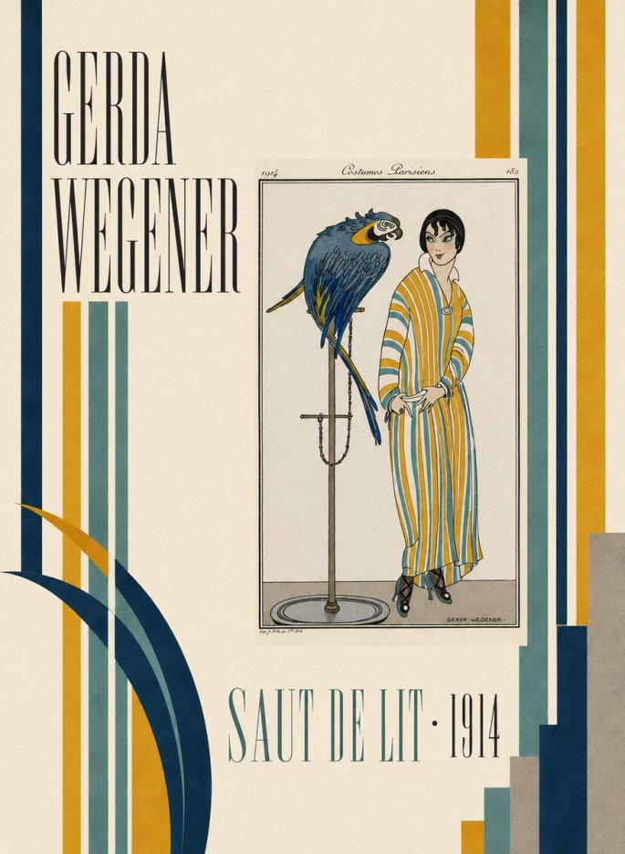 Gerda Wegener Saut De Lit 1914 No4 - Plakat
