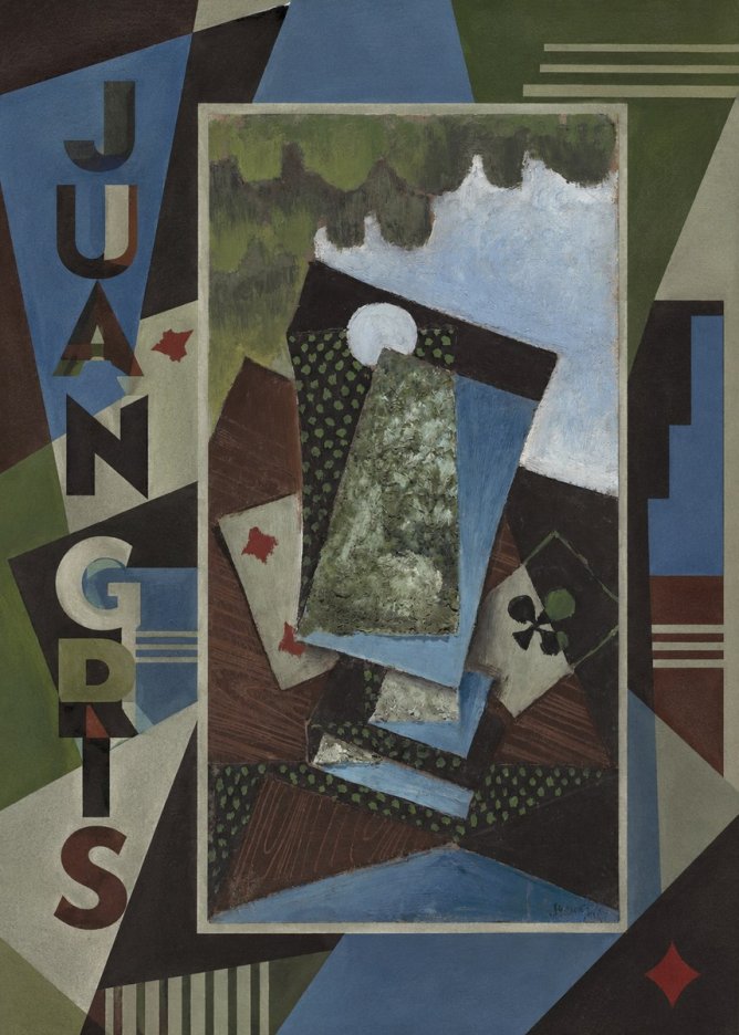 Juan Gris Playing Cards and a Siphon No2 - Plakat