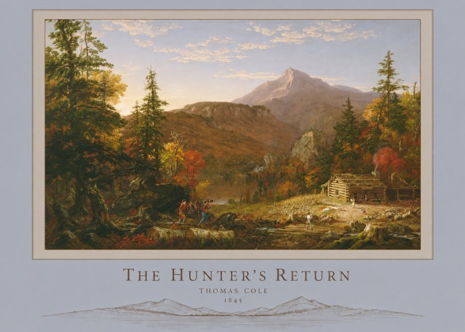 Thomas Cole The Hunter's Return II No6 - Plakat