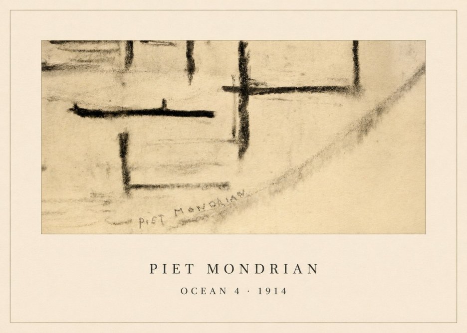 Piet Mondrian Ocean 4 No5 - Plakat