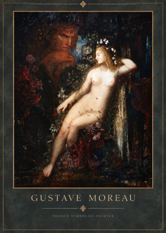 Gustave Moreau Hélène No5 - Plakat