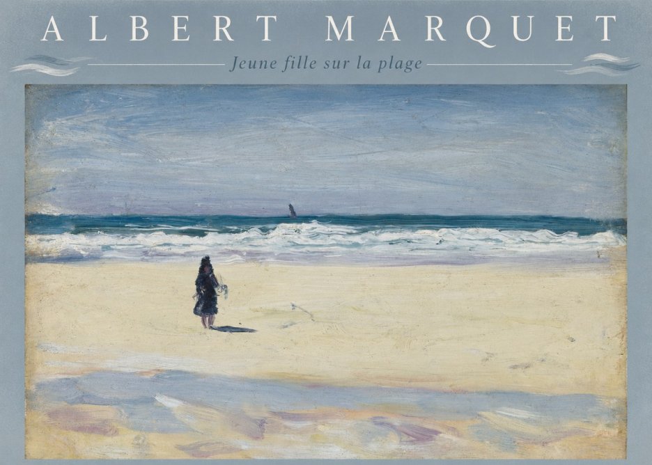 Albert Marquet Jeune Fille Sur La Plage No4 - Plakat