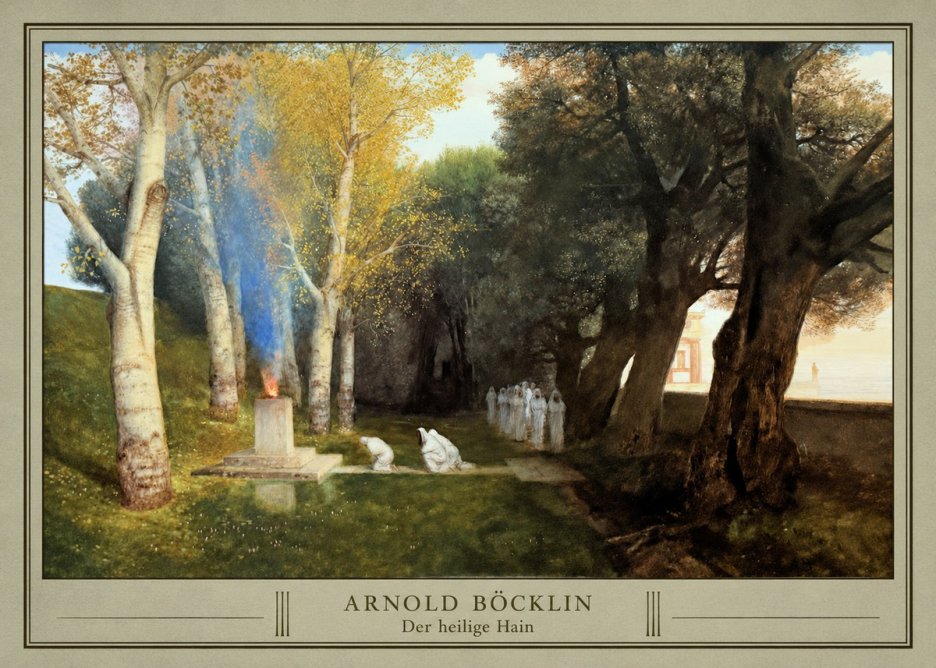 Arnold Böcklin Der Heilige Hain II No3 - Plakat
